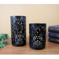 home decoration cylinder metal candle holder